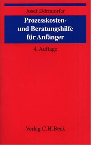 Seller image for Prozesskosten- und Beratungshilfe fr Anfnger for sale by NEPO UG
