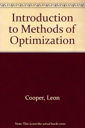 Bild des Verkufers fr Introduction to Methods of Optimization zum Verkauf von NEPO UG
