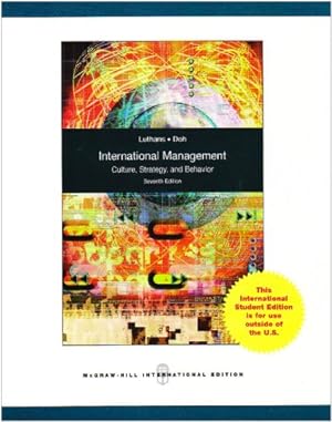 Imagen del vendedor de International Management: Culture, Strategy, and Behavior a la venta por NEPO UG