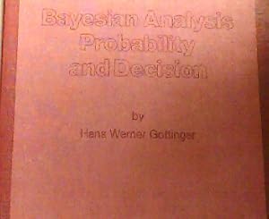 Bild des Verkufers fr Bayesian Analysis, Probability and Decision zum Verkauf von NEPO UG