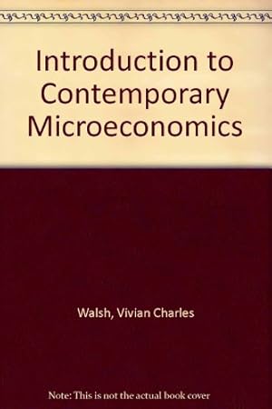 Imagen del vendedor de Introduction to Contemporary Microeconomics a la venta por NEPO UG