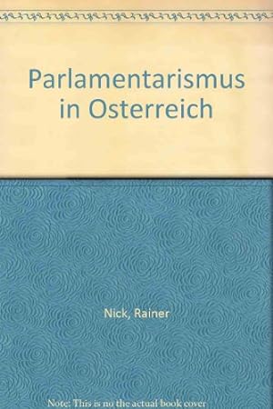 Seller image for Parlamentarismus in sterreich. for sale by NEPO UG