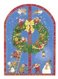 Weihnachten steht vor der Tür : Triptychon zum Aufstellen. ill. von Anne-Marie Frisque, Adventska...