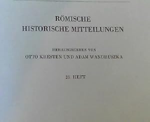 Seller image for Rmische Historische Mitteilungen 25. Heft for sale by NEPO UG