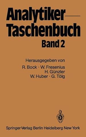 Seller image for Analytiker-Taschenbuch Band 2 for sale by NEPO UG