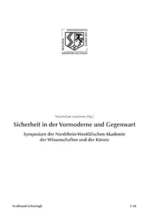 Bild des Verkufers fr Sicherheit in der Vormoderne und Gegenwart zum Verkauf von NEPO UG