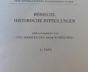 Seller image for Rmische Historische Mitteilungen 31. Band for sale by NEPO UG