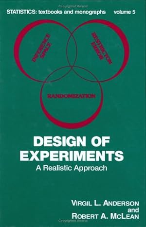 Bild des Verkufers fr Design of Experiments: A Realistic Approach (Statistics:) zum Verkauf von NEPO UG