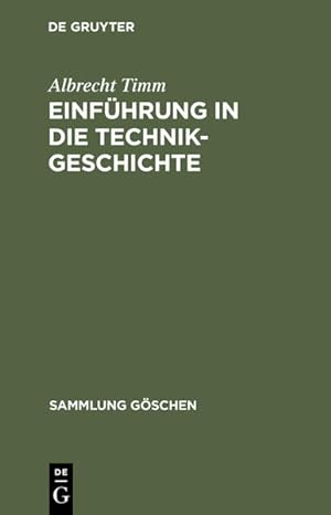 Bild des Verkufers fr Einfhrung indie Technikgeschichte. von, Sammlung Gschen ; Bd. 5010 zum Verkauf von NEPO UG