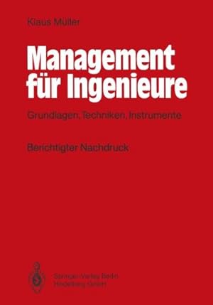 Seller image for Management fr Ingenieure: Grundlagen, Techniken, Instrumente for sale by NEPO UG