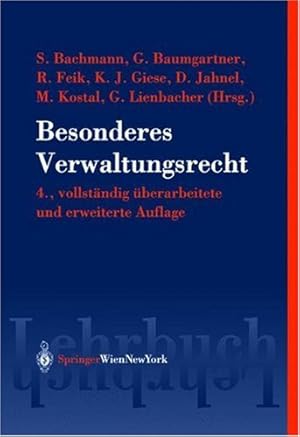 Seller image for Besonderes Verwaltungsrecht (Springers Kurzlehrbcher der Rechtswissenschaft) for sale by NEPO UG