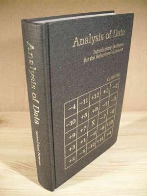 Image du vendeur pour Analysis of Data: Introductory Statistics for the Behavioural Sciences mis en vente par NEPO UG