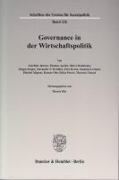 Imagen del vendedor de Governance in der Wirtschaftspolitik. (Schriften des Vereins fr Socialpolitik) a la venta por NEPO UG