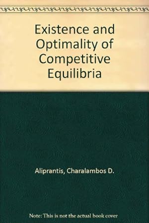 Seller image for Existence and Optimality of Competitive Equilibria for sale by NEPO UG