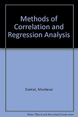 Seller image for Methods of Correlation and Regression Analysis for sale by NEPO UG