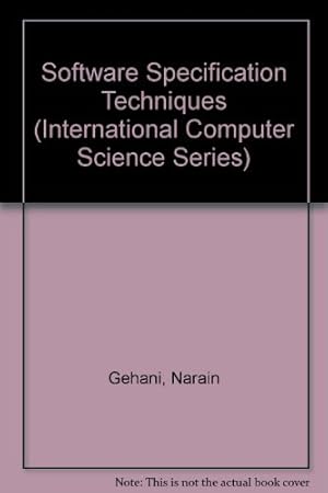 Seller image for Software Specification Techniques (International Computer Science) for sale by NEPO UG