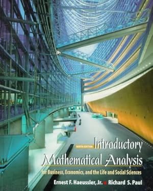 Bild des Verkufers fr Introductory Mathematical Analysis for Business, Economics, and the Life and Social Sciences zum Verkauf von NEPO UG