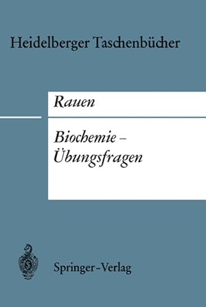 Imagen del vendedor de Biochemie-bungsfragen Heidelberger Taschenbcher a la venta por NEPO UG