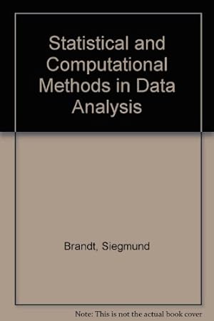 Bild des Verkufers fr Statistical and Computational Methods in Data Analysis zum Verkauf von NEPO UG