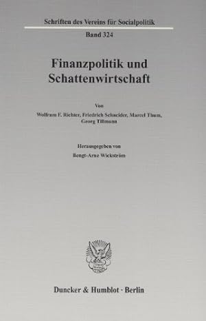 Seller image for Finanzpolitik und Schattenwirtschaft. (Schriften des Vereins fr Socialpolitik) for sale by NEPO UG