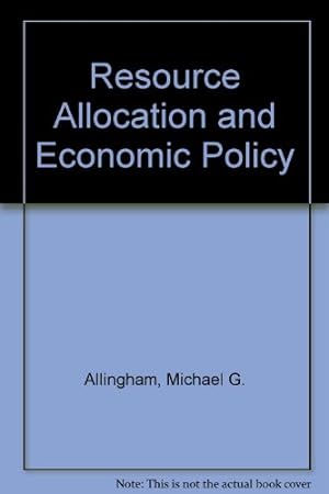 Seller image for Resource Allocation and Economic Policy for sale by NEPO UG