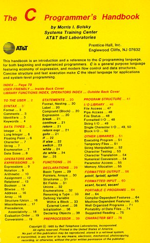 Bild des Verkufers fr The C Programmer's Handbook zum Verkauf von NEPO UG