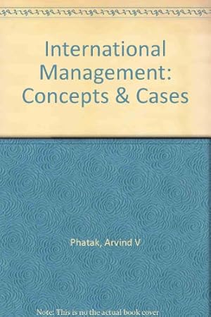 Seller image for International Management: Concepts & Cases for sale by NEPO UG