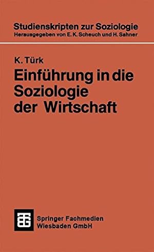 Seller image for Einfuhrung in Die Soziologie der Wirtschaft for sale by NEPO UG
