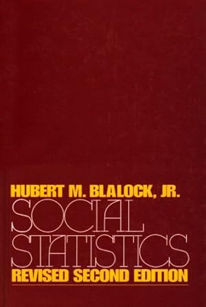 Seller image for Social Statistics (McGraw-Hill Series in Sociology) for sale by NEPO UG