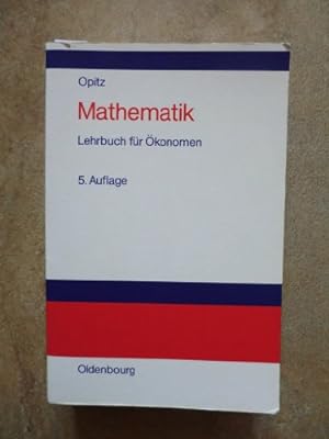 Bild des Verkufers fr Mathematik Lehrbuch fr konomen zum Verkauf von NEPO UG