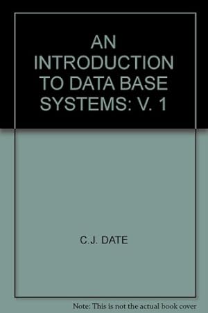 Bild des Verkufers fr An Introduction To Database Systems Volume 1 zum Verkauf von NEPO UG