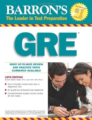 Imagen del vendedor de GRE (Barron's GRE (W/CD)) a la venta por NEPO UG