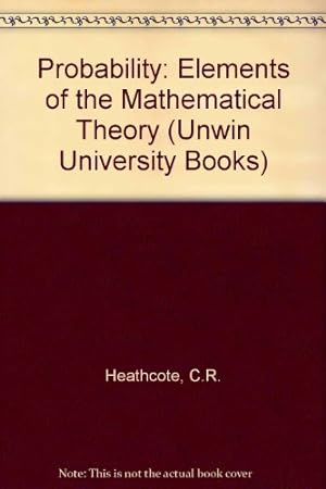Immagine del venditore per Probability: Elements of the Mathematical Theory (Unwin University Books) venduto da NEPO UG