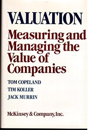 Imagen del vendedor de Valuation: Measuring and Managing the Value of Companies a la venta por NEPO UG