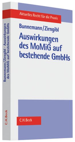 Seller image for Auswirkungen des MoMiG auf bestehende GmbHs for sale by NEPO UG