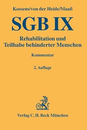 Seller image for SGB IX: Rehabilitation und Teilhabe behinderter Menschen mit Behindertengleichstellungsgesetz for sale by NEPO UG