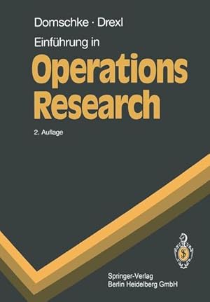 Bild des Verkufers fr Einfhrung in Operations Research (Springer-Lehrbuch) zum Verkauf von NEPO UG