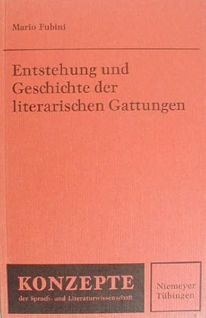 Bild des Verkufers fr Entstehung und Geschichte der literarischen Gattungen (Konzepte der Sprach- und Literaturwissenschaft) zum Verkauf von NEPO UG