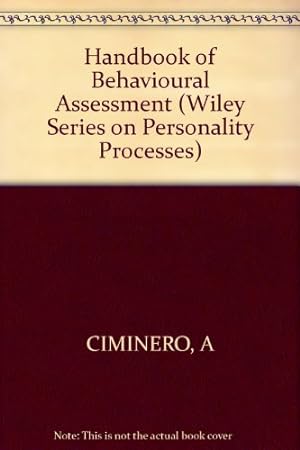 Seller image for Handbook of Behavioural Assessment (Wiley Series on Personality Processes) for sale by NEPO UG