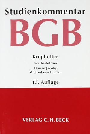 Imagen del vendedor de Brgerliches Gesetzbuch: Studienkommentar a la venta por NEPO UG