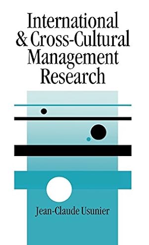 Seller image for International and Cross-Cultural Management Research (Sage Series in Management Research) for sale by NEPO UG