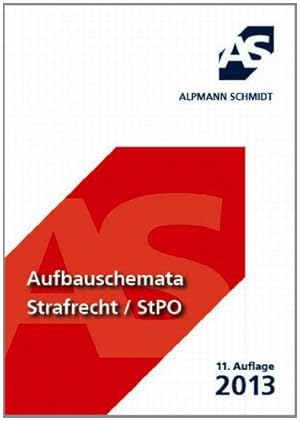 Seller image for Aufbauschemata Strafrecht, StPO. for sale by NEPO UG