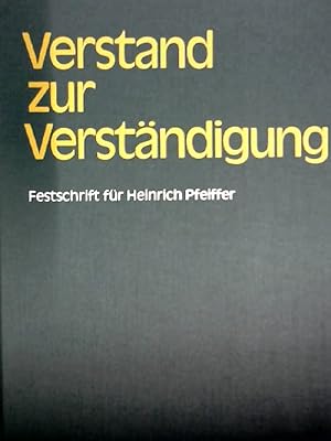Seller image for Verstand zur Verstndigung for sale by NEPO UG