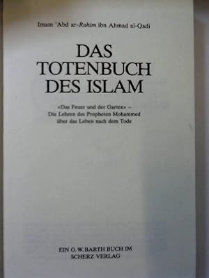 Bild des Verkufers fr Das Totenbuch des Islam zum Verkauf von NEPO UG