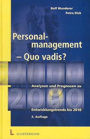 Immagine del venditore per Personalmanagement   Quo vadis? venduto da NEPO UG