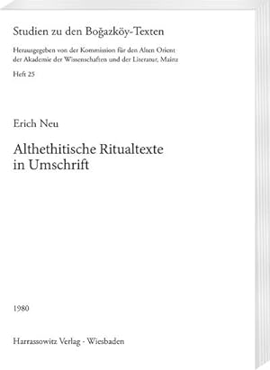 Seller image for Althethitische Ritualtexte in Umschrift for sale by AHA-BUCH GmbH