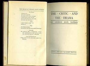 Seller image for The Critic and the Drama for sale by Little Stour Books PBFA Member