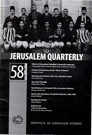 Seller image for Jerusalem Quarterly #58, Spring, 2014 for sale by Dorley House Books, Inc.