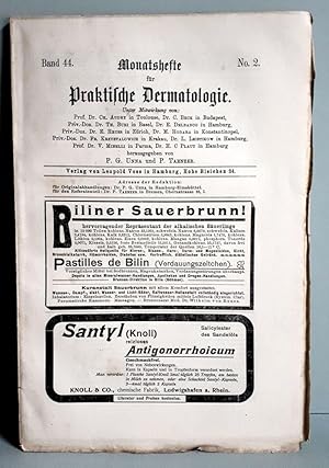 Monatshefte für praktische Dermatologie Band 44, No. 2 - 15. Januar 1907