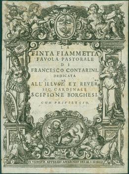 Image du vendeur pour Title Page Engraving for Francesco Contarini, La Finta Fiammetta. mis en vente par Wittenborn Art Books